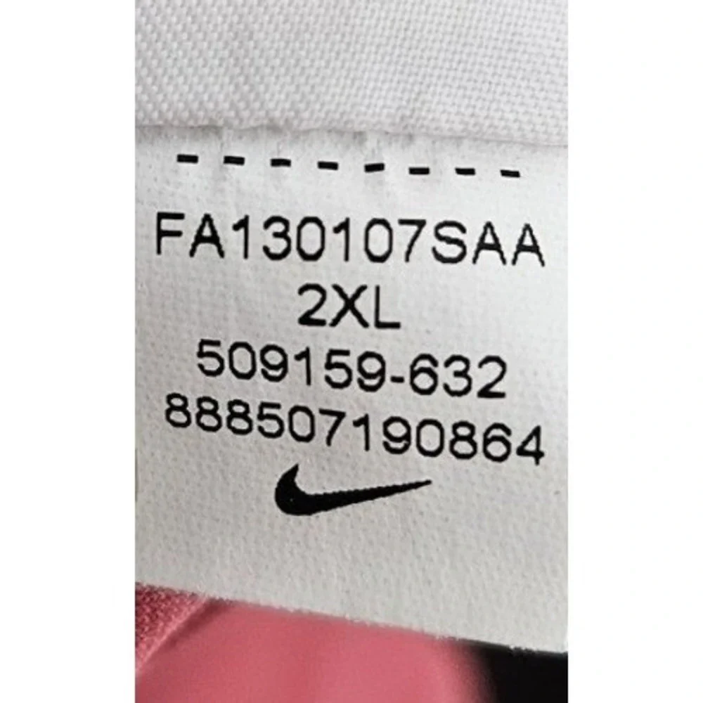 Nike Tiger Woods Collection Dri-FIT Golf Polo Shirt Mens XXL Red Rose 509159-632